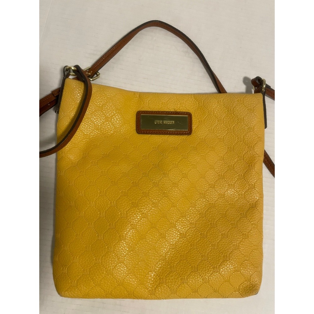 Steve Madden Handbag Womens Crossbody Yellow Mustard Purse